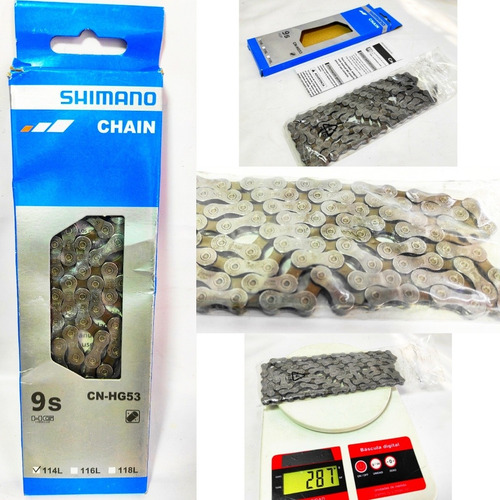 Cadena Shimano Cn-hg53 Bicicleta 9 Pasos Velocidades Origina