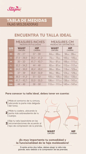 Faja Short Ultra Invisible Stagmi 4028 Ganchos