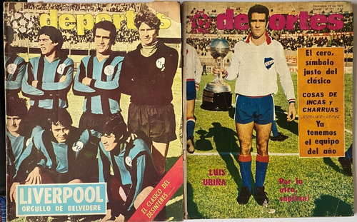 8 Revistas Deportes, Lote Fútbol Uruguay Completas 1970  Ez4