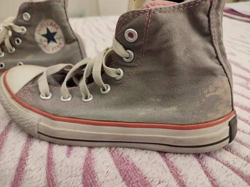 Converse gris con rosa hotsell