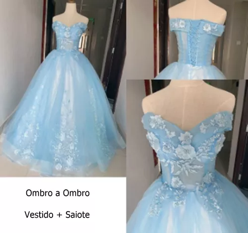 Vestido de Debutante Cinderela