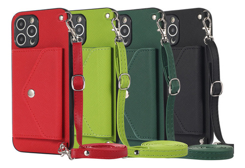 Capa De Celular Transversal Com Cordão Para iPhone 16/15