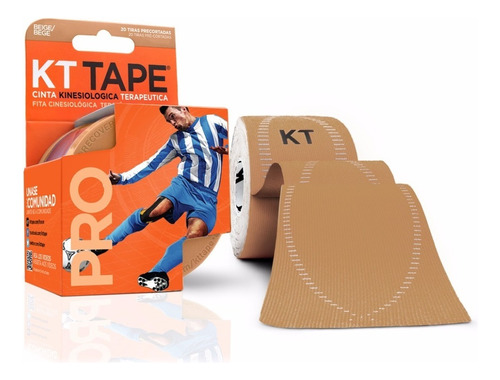 Cinta Kinesiológica Neuromuscular Kt Tape Pro Sintético Color Beige