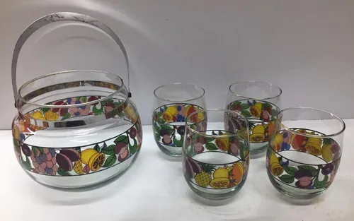 Juego Hielera Con 4 Vasos (Usado)