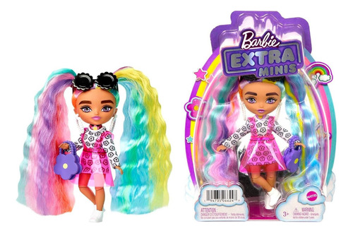 Barbie Extra Minis Con Pelo De Arcoíris