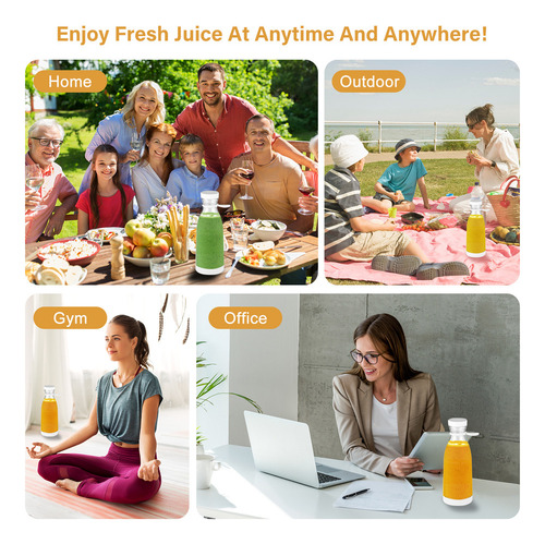 Juicer Juice Baby Battery Kitchen Para Exteriores, Oficina,