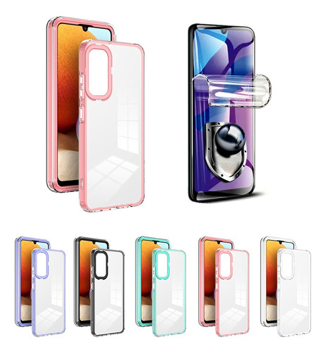 Case Doble Reforzada + Hydrogel Protector - Para Samsung A14