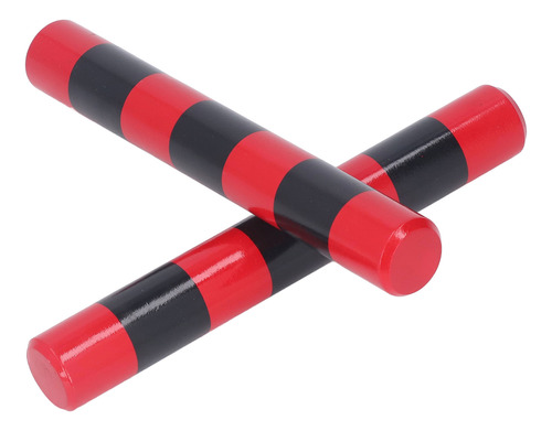 Bastones De Percusión Sand Stick Shaker Con Rayas Rojas