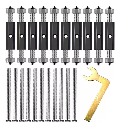 10 Tornillos De Reparación De Casetes Para Cajas Eléctricas.