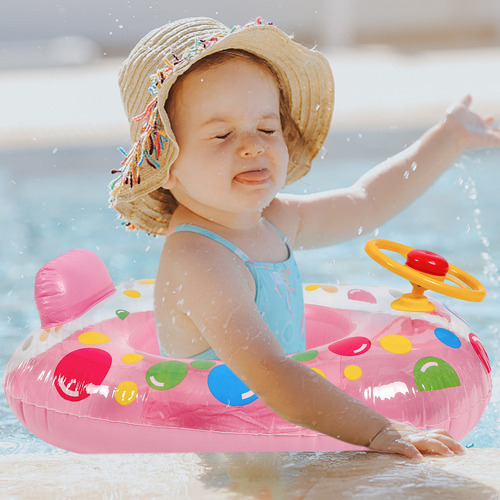 Flotadores De Piscina Con Forma De Yate Para Niños, Anillo D