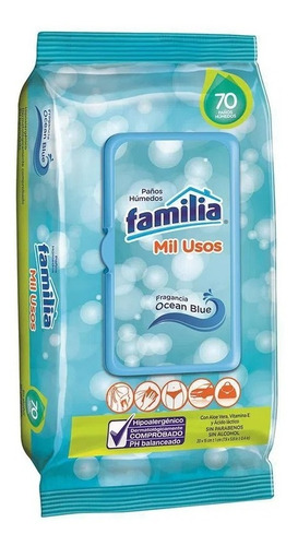 Pañitos Humedos Familiax160 Multiu - Unidad A $450