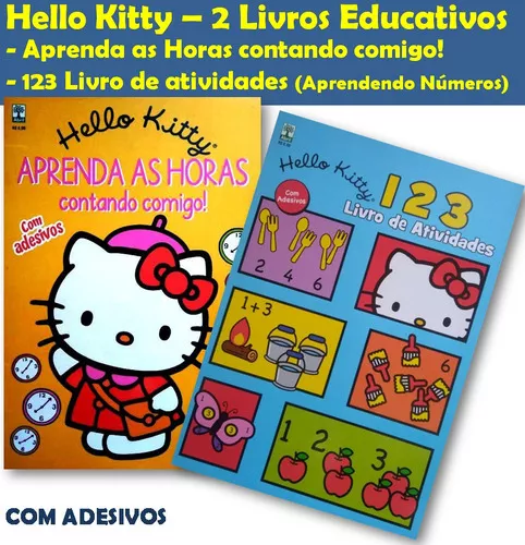 Kit 10 Livros De Atividade Hello Kitty É Tempo De Brincar Atacado