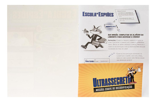Escola De Espiões - Livro De Atividades: Missão Agente K-9: Envie Mensagens Secretas Para Os Seus Amigos!, De Papp International. Editorial Brasileitura, Capa Mole, Edição 1 Em Português, 2024