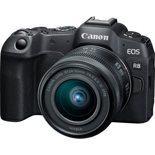 Câmera Canon Eos R8 Com Lente Rf 24-50mm + Nf-e *