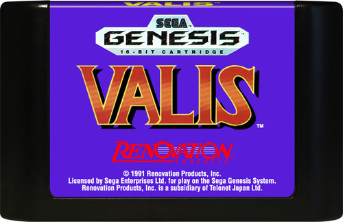 Cartucho Juego Valis Sega Genesis 16 Bits
