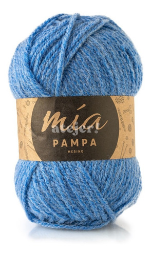 Imagen 4 de 6 de Lanas Pampa Merino Semigruesa Marca Mia Ovillo X 100 Gramos