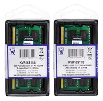 Comprar Kingston Ddr3 Sodimm Kvr16ls11\u002F8 1 2x8 Gb Total 16gb