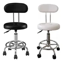 Comprar Silla Taburete Laboratorio Spa Giratoria Con Espaldar
