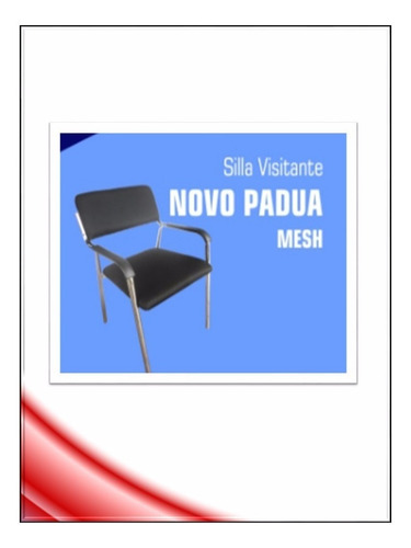 Silla Novo Padua Mesh C/b Visitante Oficina Pcnolimit Mx