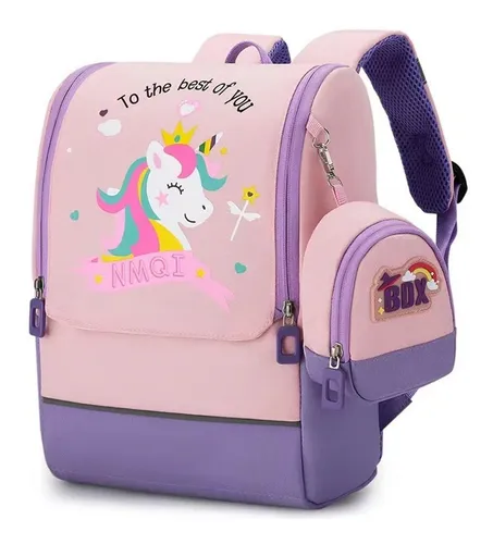 Bolso escolar de unicornio rosa / bolso escolar para niñas