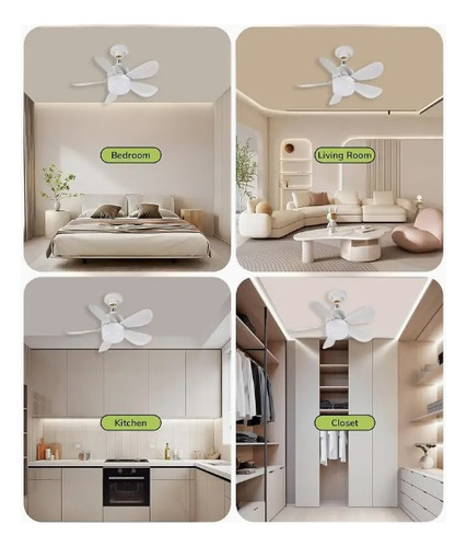 Foco Ventilador A Control Remoto