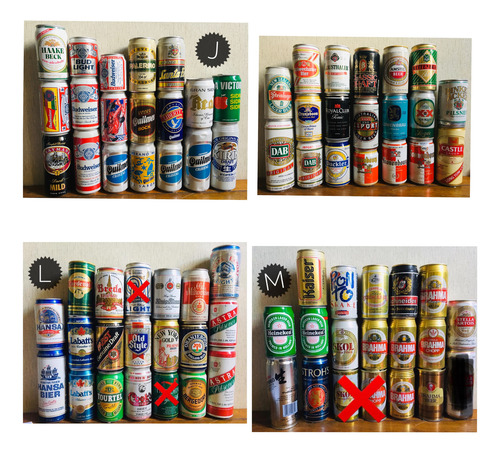 Lote 300 Latas Antiguas 80 Y 90 Oferta (Usado)