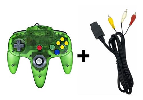 1 X Control Nintendo 64 N64 Retro + Cable Av Nintendo 64