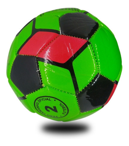 Kit 5 Bolas Nº 2 Mini Jogo Futebol Cores 14cm Futsal Pequena Cor Variadas 3
