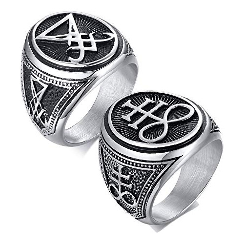 Anillo De Sello Del Símbolo Sigilo De Lucifer O Sello ...