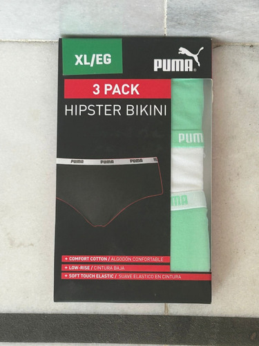 Pantys Hipster Bikini Puma 3 Piezas Para Mujer
