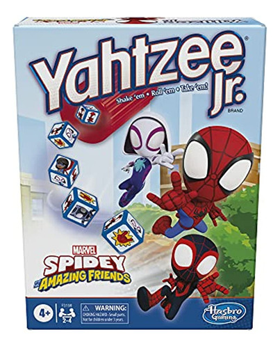 Hasbro Gaming Yahtzee Jr. Marvel Spidey And His Amazing Frie