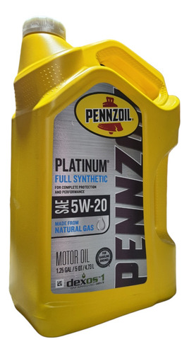 Aceite Sintetico Pennzoil Platinum 5w20 4.73 Litros