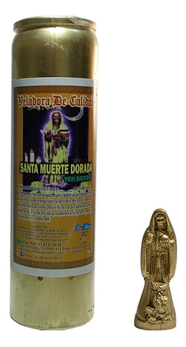 Veladora Esotérica Santa Muerte Preparada C/imagen Bolsillo 