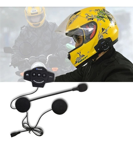 Intercomunicador Bluetooth Casco Moto