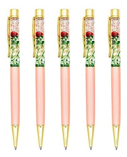 Bolígrafo Pluma Esfero Gullor - Juego De 5 Bolígrafos Floral