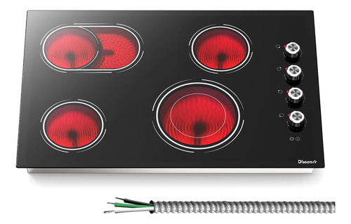 Estufa Eléctrica De 76 Cm Con 4 Quemadores De 6700 W