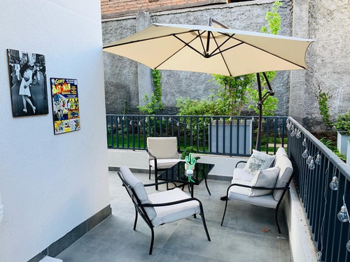 Arriendo 2d+2b+e Con Patio En Plaza Ñuñoa, Cercano Metro