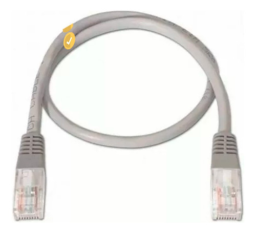 Cable De Red Patch Cord Cat6a Nexxt 7 Pies Color Gris 2.1mts