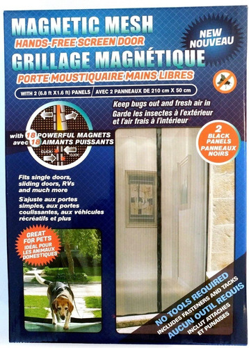 Imagen 4 de 4 de Cortina Magnética Puerta Zancudos Mosquitero Magnetic Mesh