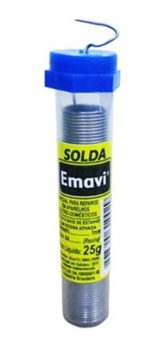 Tubete Estanho Solda Em Tubinho 1mm X 4 M X 25 Gr