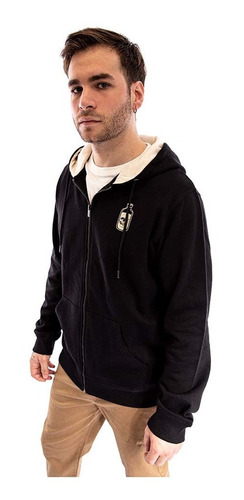 Poleron Full Zip Hoodie De Hombre Jackass Rise Of Fear Negro