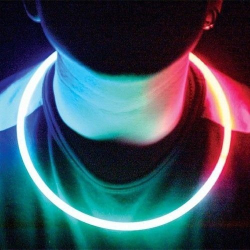 Imagen 7 de 8 de 100 Piezas Collares De Neón Glow Fiesta Neón Dj Batucada