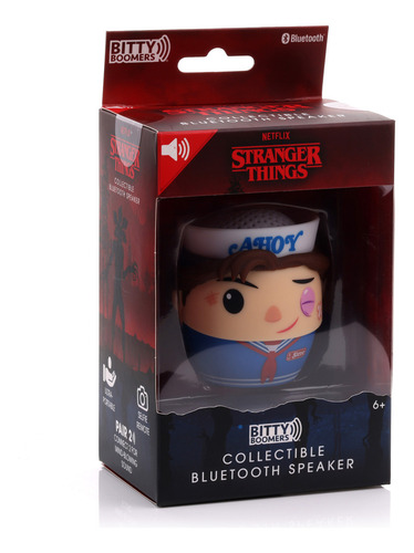 Parlante Bluetooth Steve Stranger Things Bitty Boomers Color Negro
