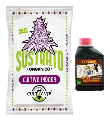Sustrato Cultivate Indoor 80lts Top Crop Underground 250ml