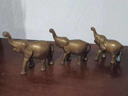 Hermoso Adornos Antiguos Elefantes Remato 