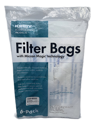 6 Filtros Kirby Con Tecnología Micron Magic Sistema D Vacío