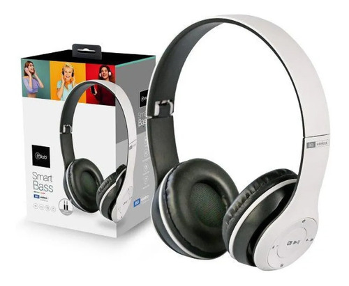 Audifonos Mlab Smart Bass 9065 Bluetooth Y Jack 3.5mm Blanco