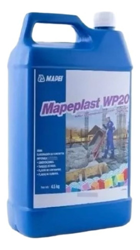 Mapeplast Wp20 Plastificante Concreto Impermeabilizante 4.5k