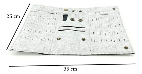 1 Bolsa Plegable Para Joyeria, Organizador De Rollos De Joye