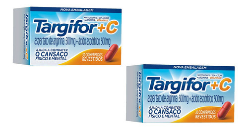 Kit 2 Targifor C 2x 30 Comprimidos Sabor